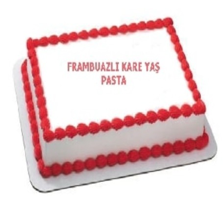 35 Kişilik Frambuazlı Yaş Pasta