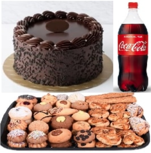 Avantajlı Fırsat Menüsü - 4-6 Kişilik Çikolatalı Yaş Pasta + Kuru Pasta